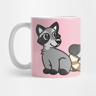 Raccoon Friends in Pink Mug